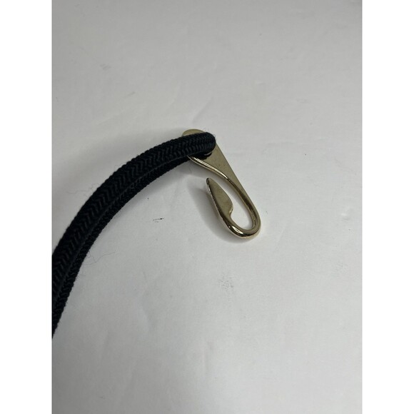 Vintage Black Braided Belt With Gold Medallions 80s 32" - Picture 4 of 7